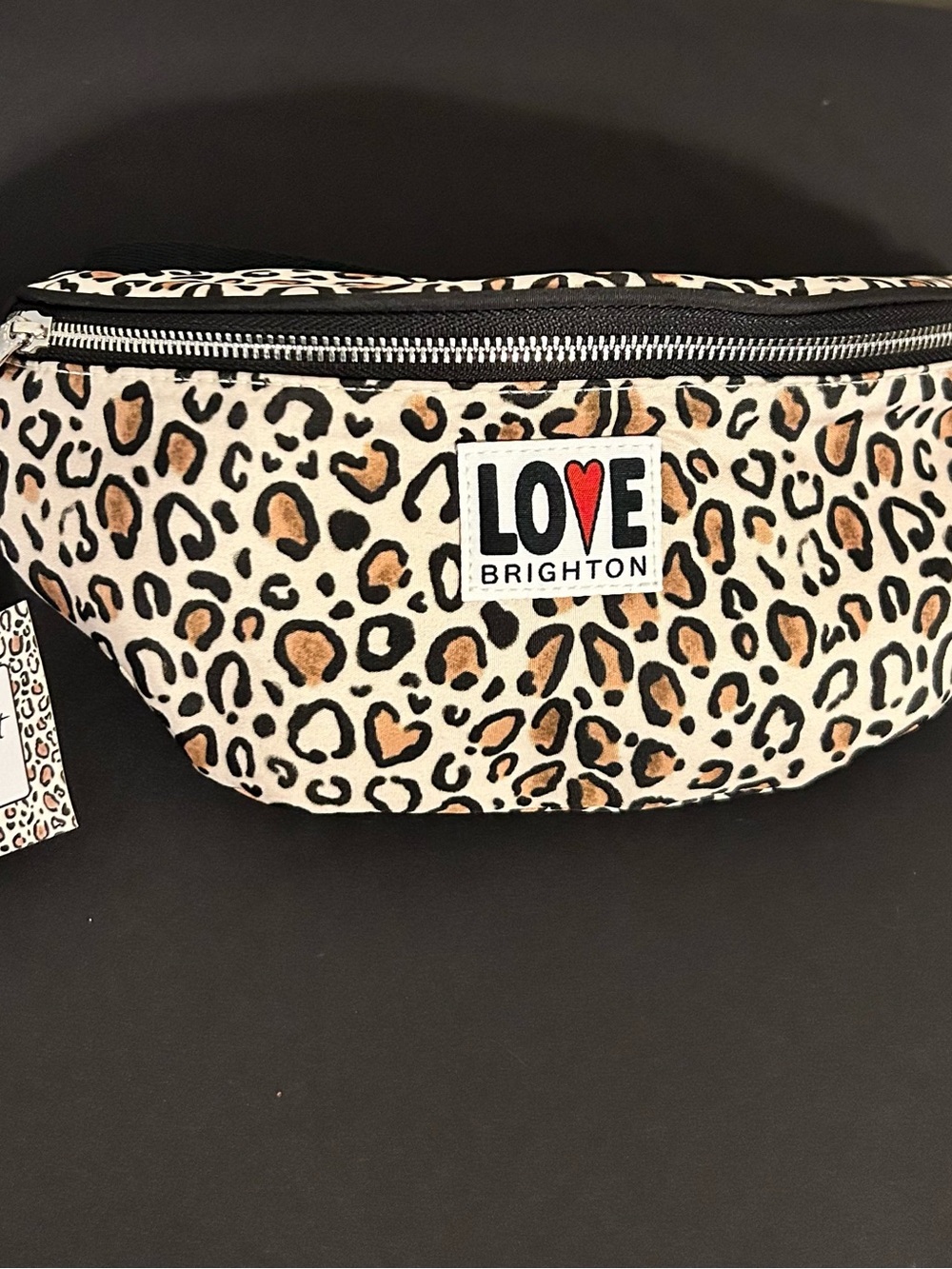 NWT Brighton Wild Cat Leopard Print Crossbody Belt Bag